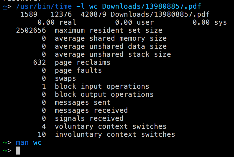 /usr/bin/time not the command you think you know by Alistair Roche