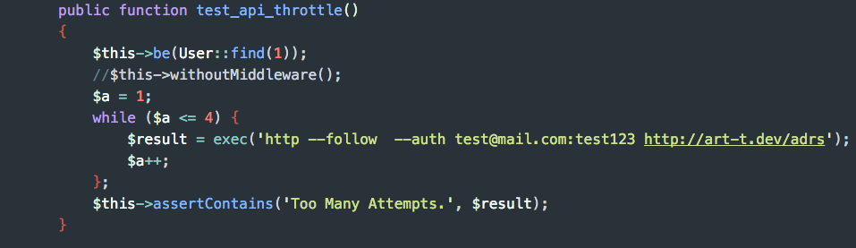 Learning Laravel Small Steps Rate Limiting Testing By Ashley wnj 