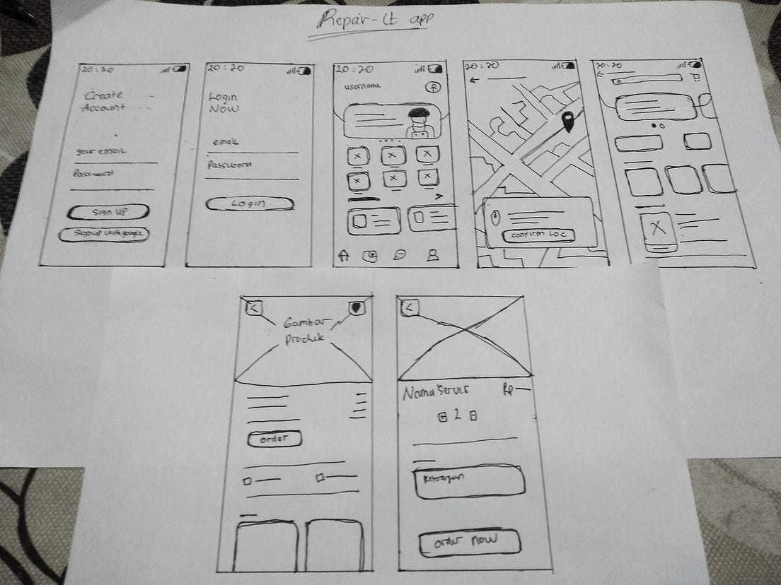 UI/UX Case Study : Aplikasi Perbaikan Online “Repair-It” | by Abdhy
