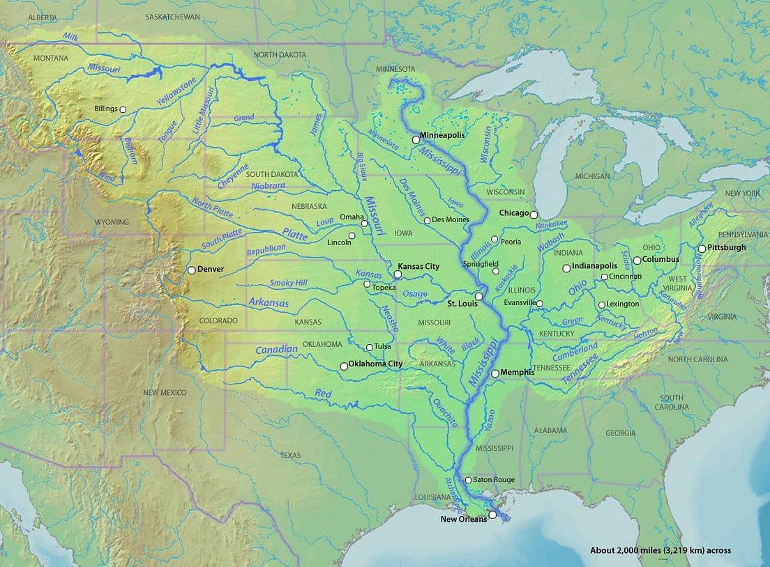 Are levees along the mississippi river part of the problem or the