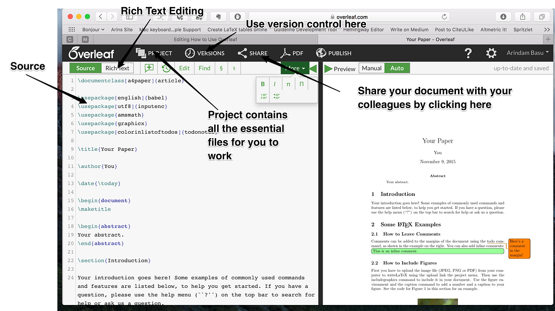 how to write dissertation in overleaf