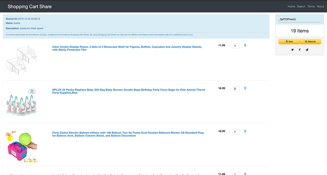 Share Amazon Cart / Wishlist. Share your amazon cart with friends… | by