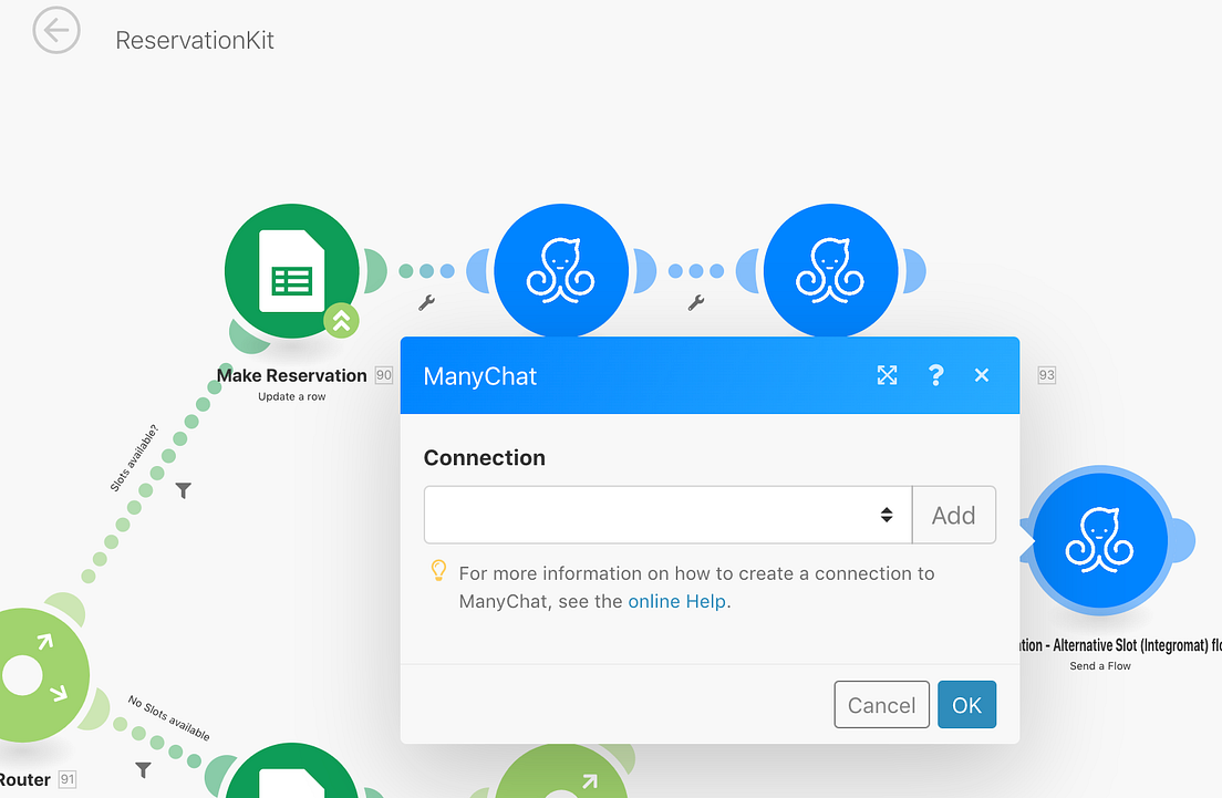 connect webook to get full list dialogflow