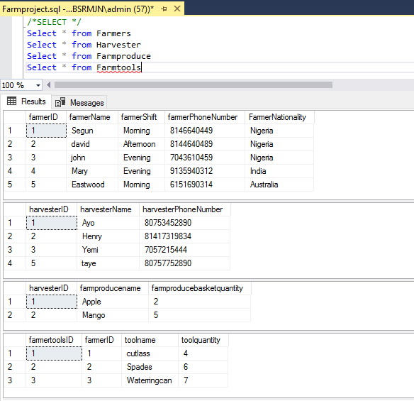 SQL PART 1: Using SQL to build a real life farm management database in ...