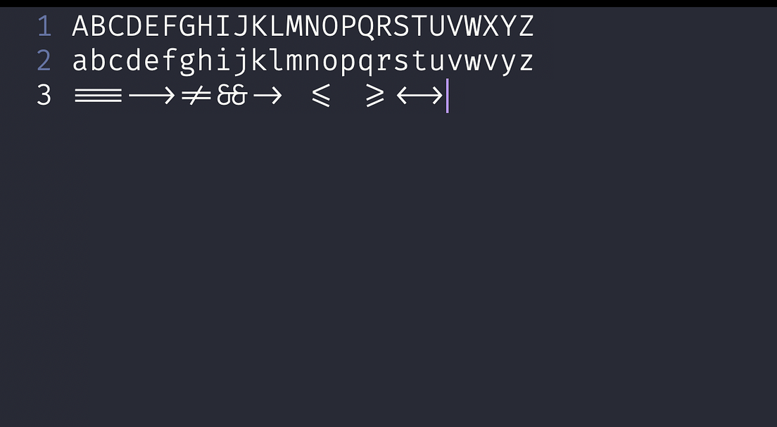 Ligature Fonts for Terminal, VS Code, Neovim and Emacs by alpha2phi