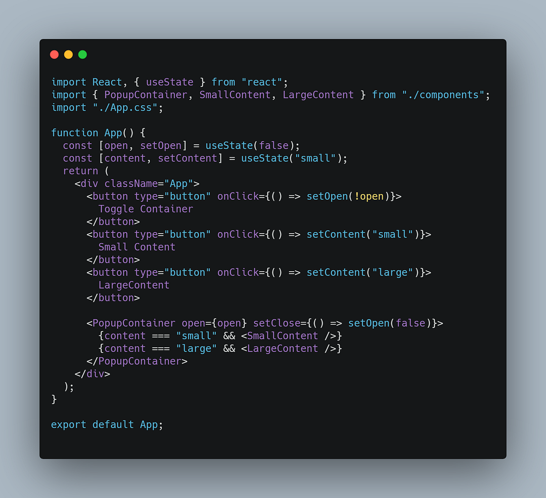 Awesome animated popup in React using CSS transitions only. | by ...