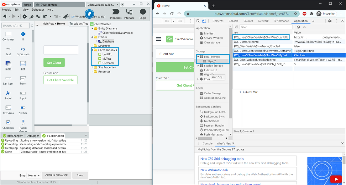 The Secrets of Outsystems Client Variables by Tiago Agostinho Medium