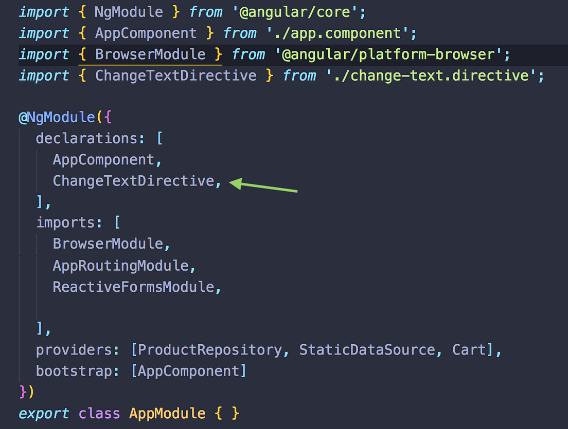 Property/event binding with custom attribute directive in Angular by