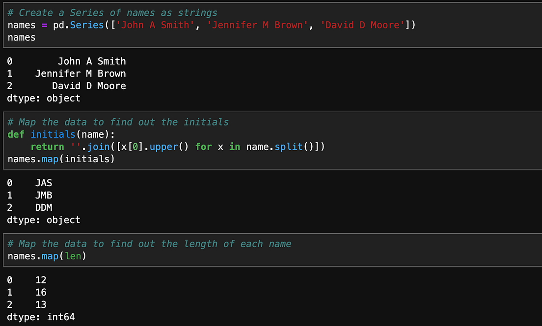 Understand map() function to manipulate pandas Series | by Yong Cui ...