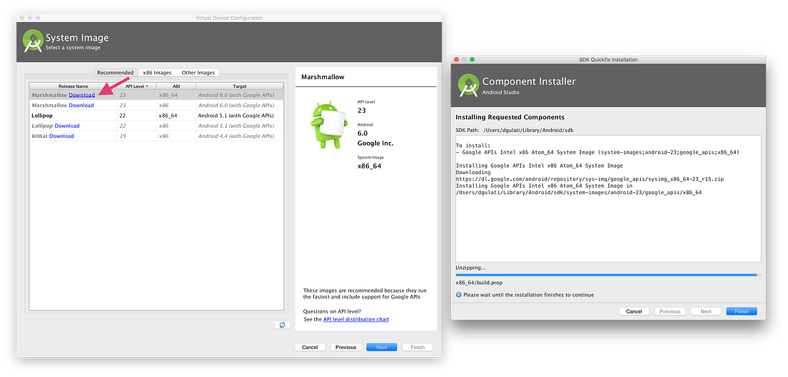 Run React Native Android Studio Gridvil