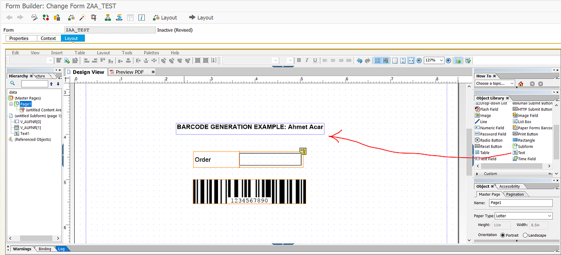 QR and Barcode printing on Zebra printer using SAP (Smartforms