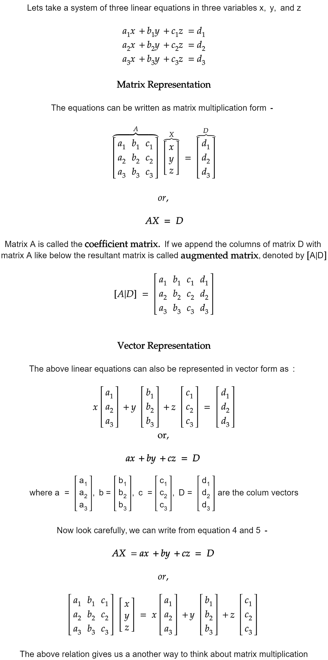 Linear Algebra for Machine Learning Part 3 — System of Linear Equations