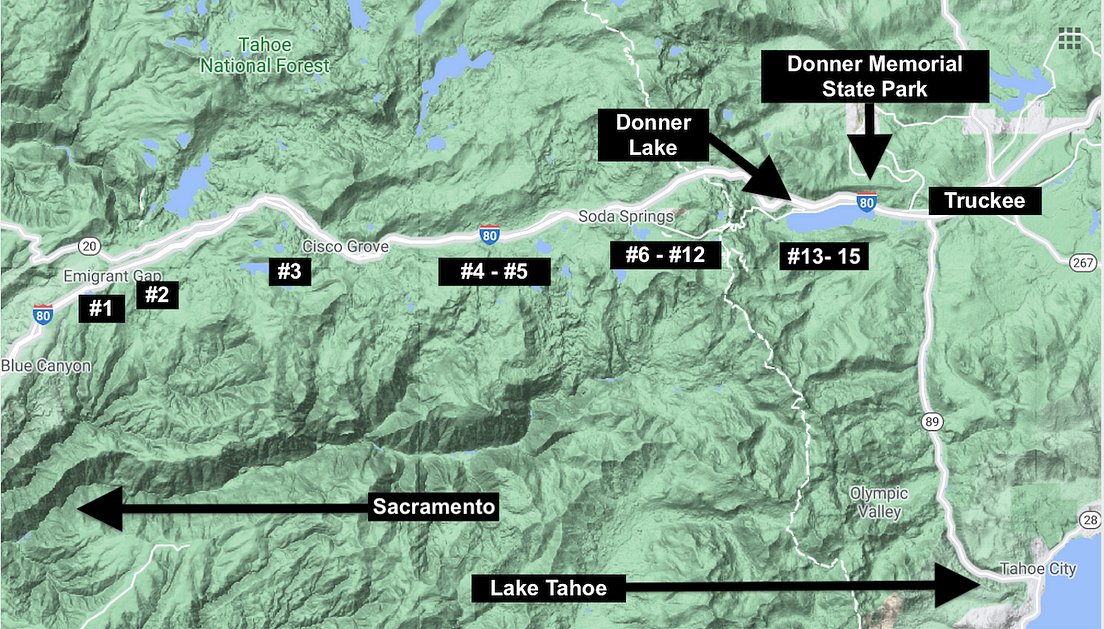 The Donner Pass Tunnels. For those wanting to see the tunnels up…  by 