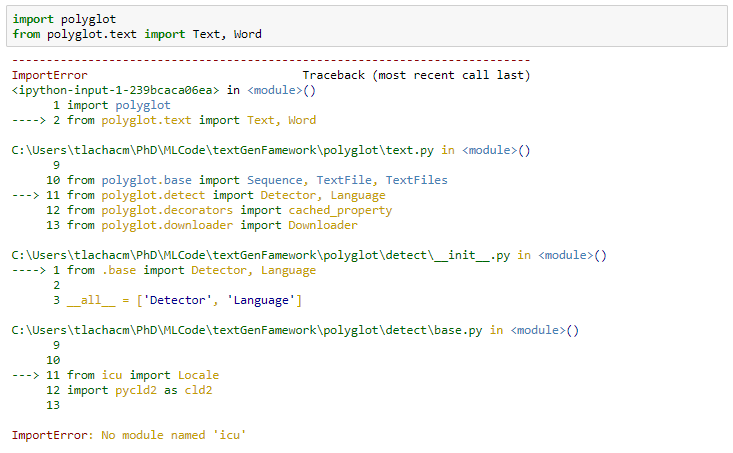 A Guide for using Polyglot on Windows | by ML Tlachac | Medium