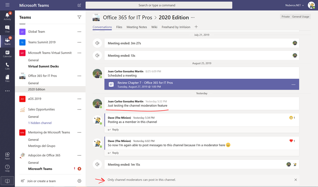 Channel Moderation In Microsoft Teams By Juan Carlos Gonz lez 
