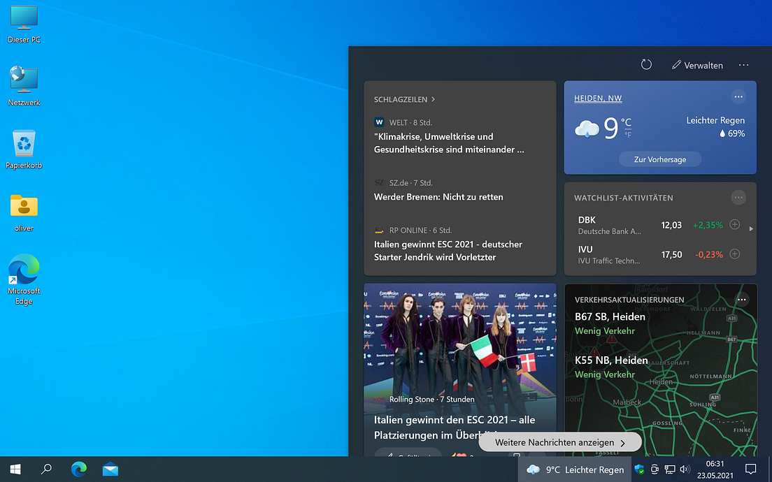How To Disable Windows 10 s News And Interests Taskbar Newsfeed By Oliver Pifferi Medium