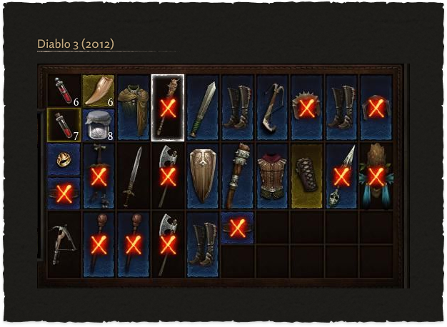 Diablo Inventory UI Fan Redesign (Figma + Principle + UE4) — Part II