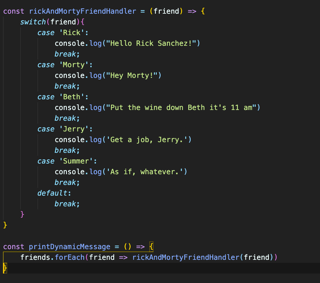 Javascript; The Case for the Switch Statement | by Nicholas J | Medium
