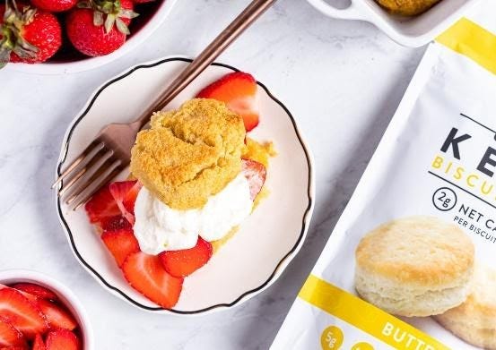 best keto diet snacks nutrail keto-friendly Strawberry Shortcake