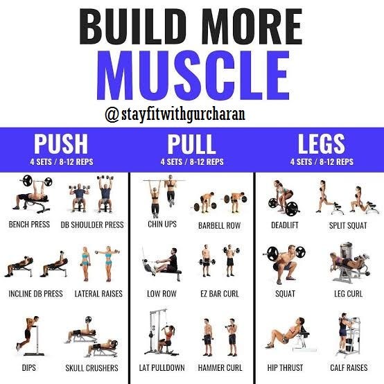 5 Day Split Workout Routine To Gain Muscle Strength