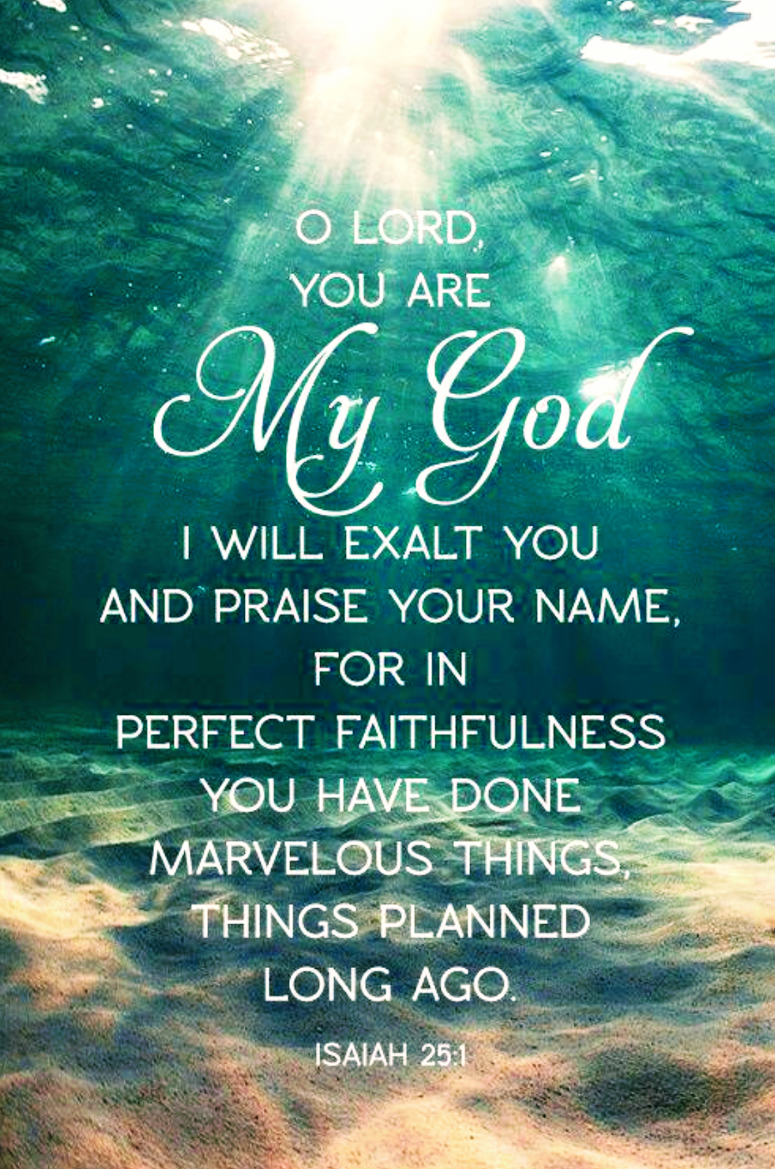 O Lord Thou Art My God I Will Exalt Thee I Will Praise Thy Name For Thou Hast Done Wonderful By Keith Mcgivern Medium O Lord Thou Art My God I Will Exalt Thee I Will Praise Thy Name For Thou Hast Done Wonderful By Keith Mcgivern Medium