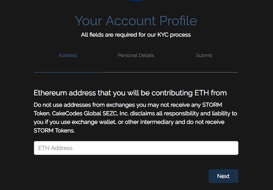 Storm Token Sales Registration Process By Stormx Stormx