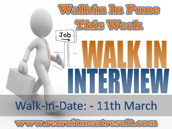 Latest Walkin In Pune Career Openings For Freshers