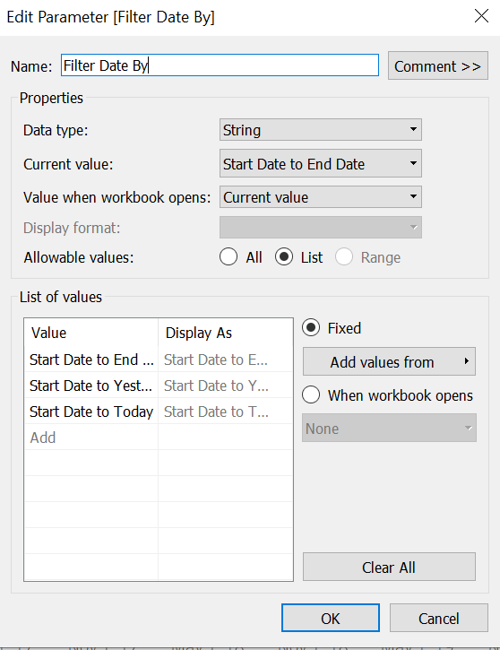 Filter Dates Using Parameters In Tableau Dashboards By Sharon Regina Codex Medium