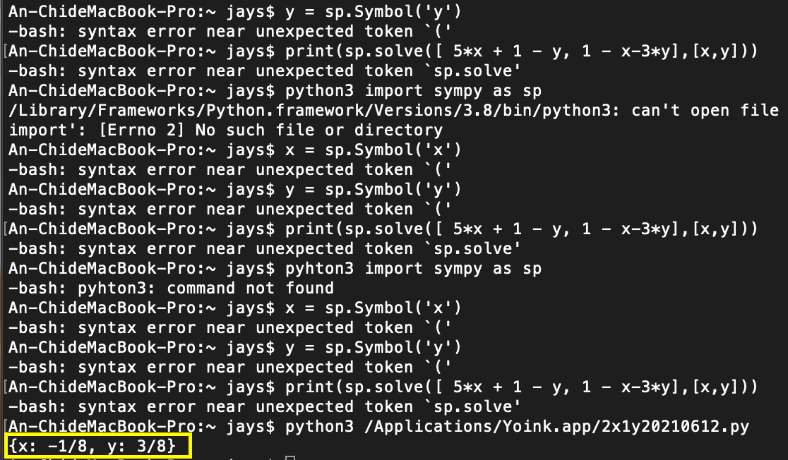 Python Tutorial 用程式來描解二元一次方程式 阿嬤 Medium