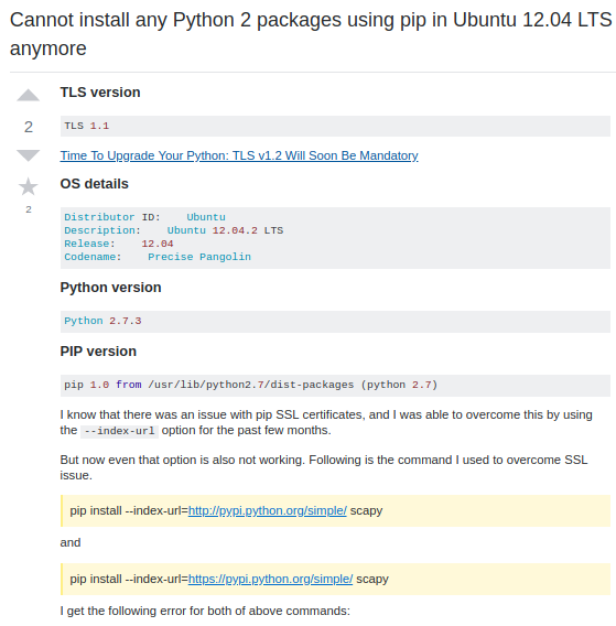 Install Python 2.7 Ubuntu
