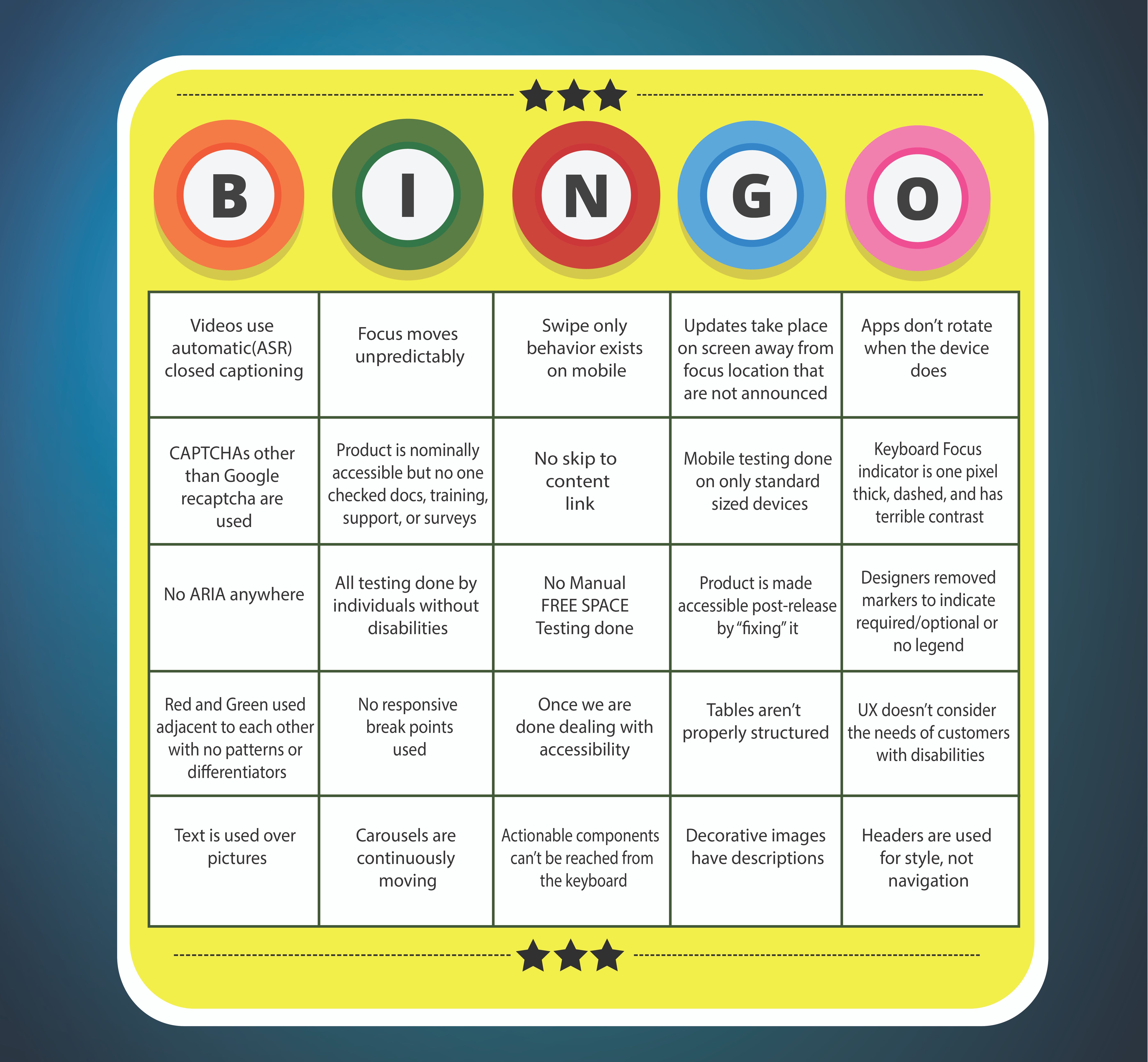 Accessibility Bingo - Sheri Byrne-Haber - Medium