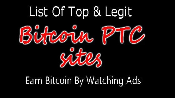 Bitcoin earning ptc sites