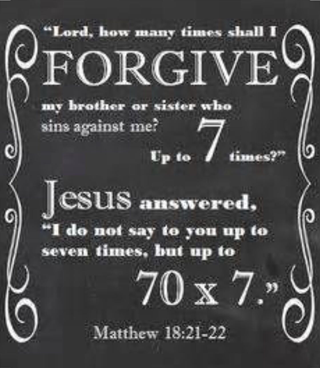 490X Matthew 18 21 22 NLT By Linda Carlton Medium 490X Matthew 18 21 22 NLT By Linda Carlton Medium