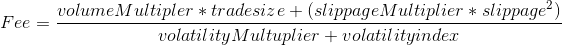 sample complex fee equation