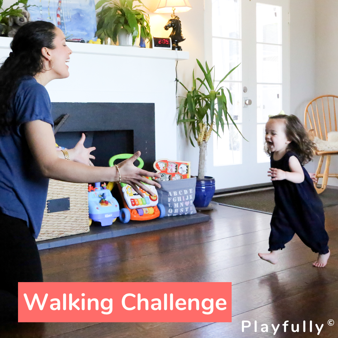 how to teach a child to walk