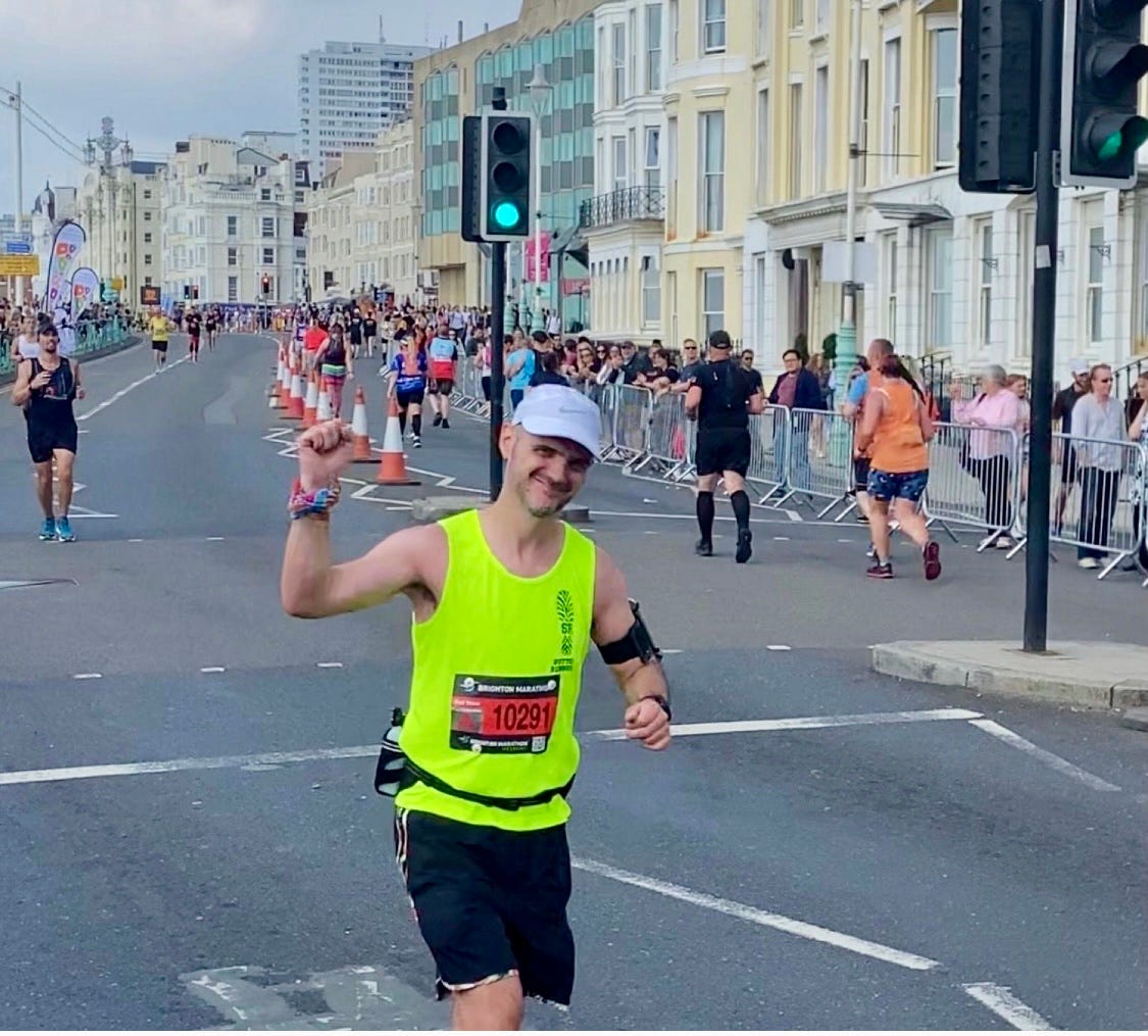 Running the Brighton Marathon. Brighton Marathon eventually came back