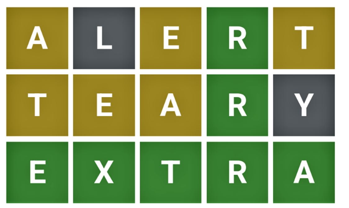 Wordle Bulletin 554 (December 25, 2022) by Ashok
