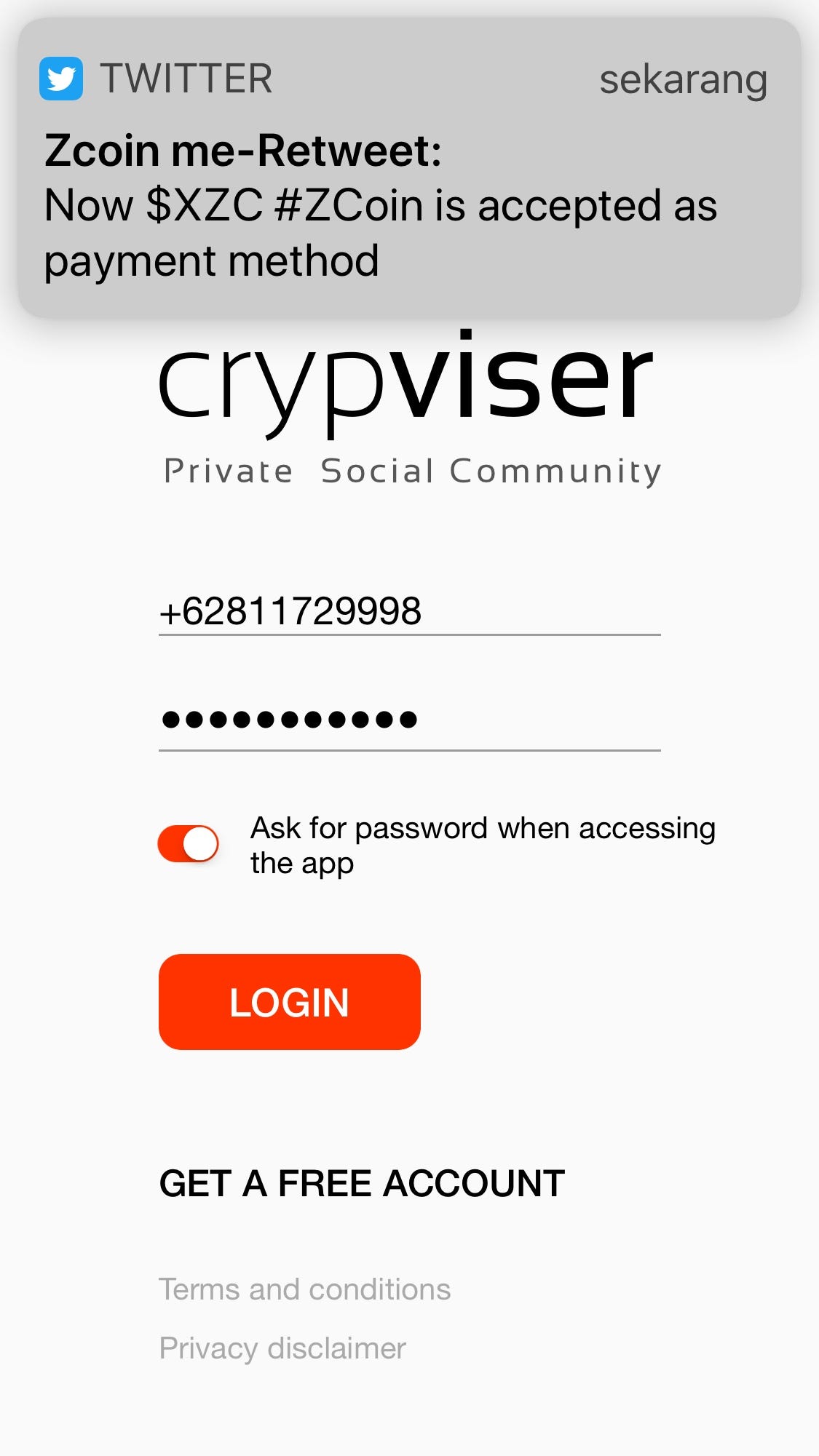 Something wrong i can’t login with my phone number and  