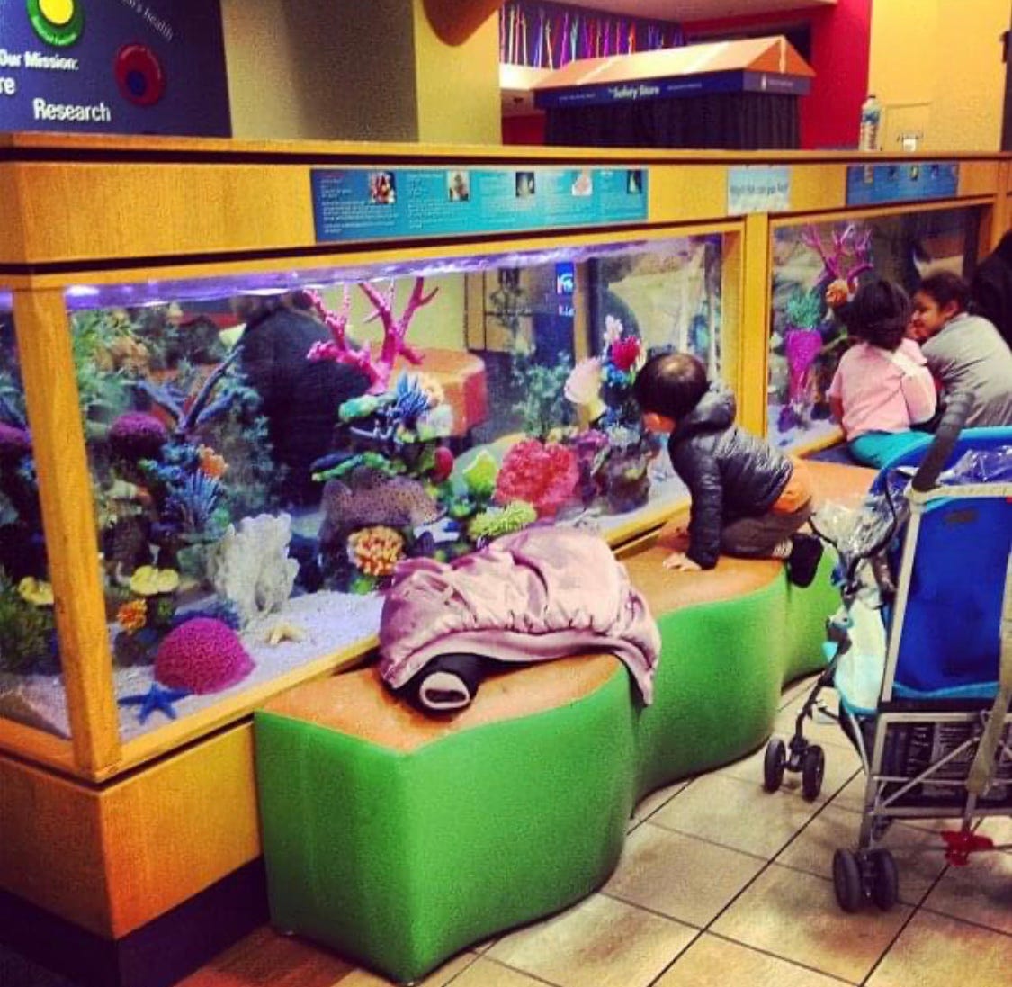 little kids in hospital waiting room