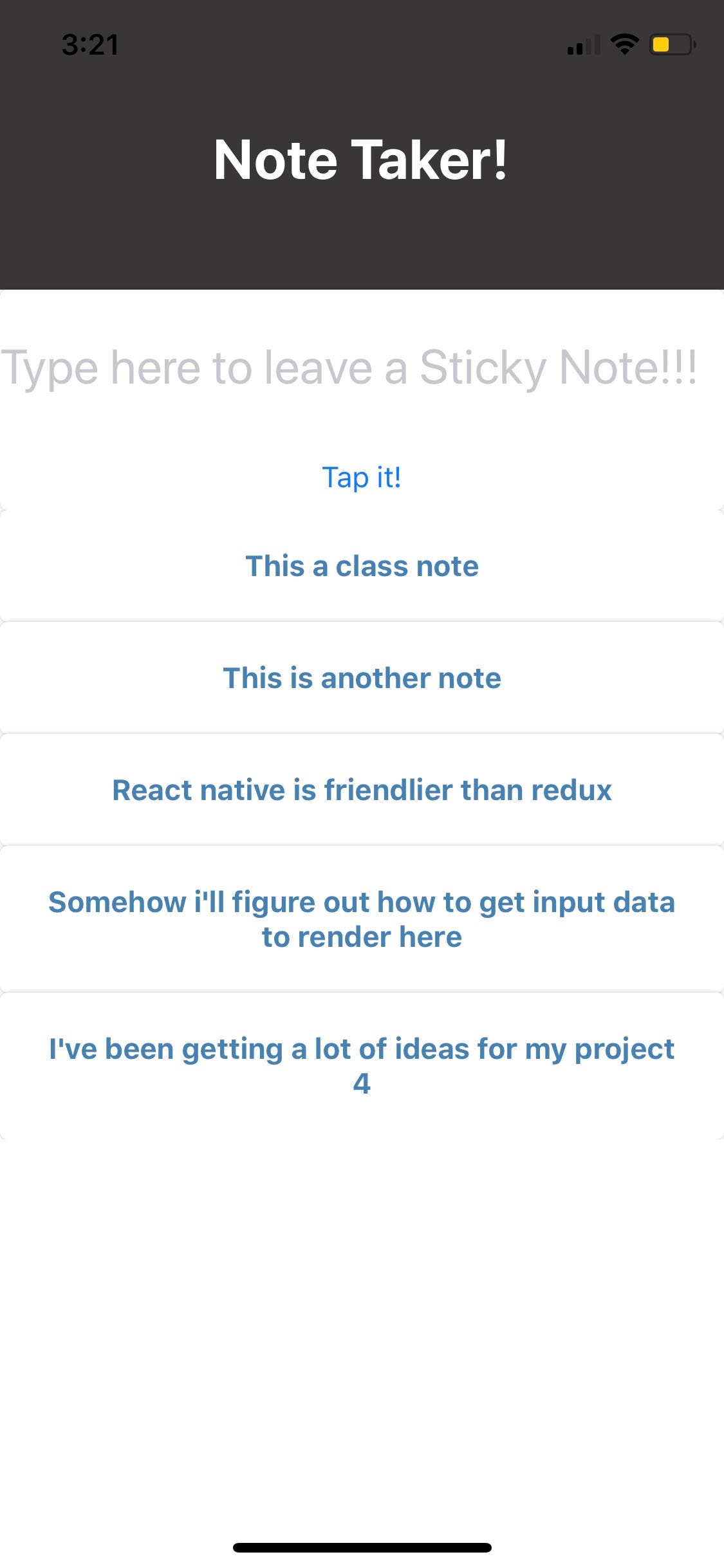 Playing with React Native. As a part of my coding education, there ...