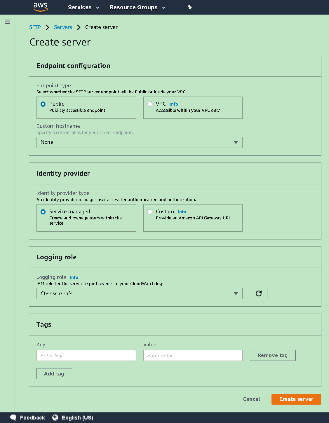 AWS Trasfer for SFTP Walk Through by YstIT Medium