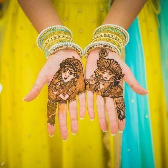 Top 11 Simple Mehandi Designs For Girls On Janmashtami 2019