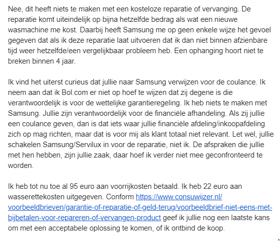 Voorbeeldbrief Wettelijke Garantie - Loretta Williams Letter Voorbeeld