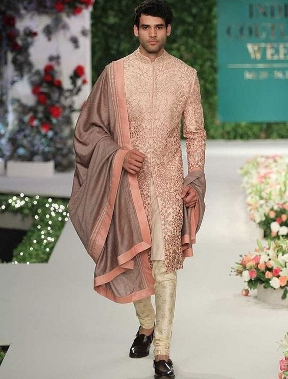 different sherwani styles