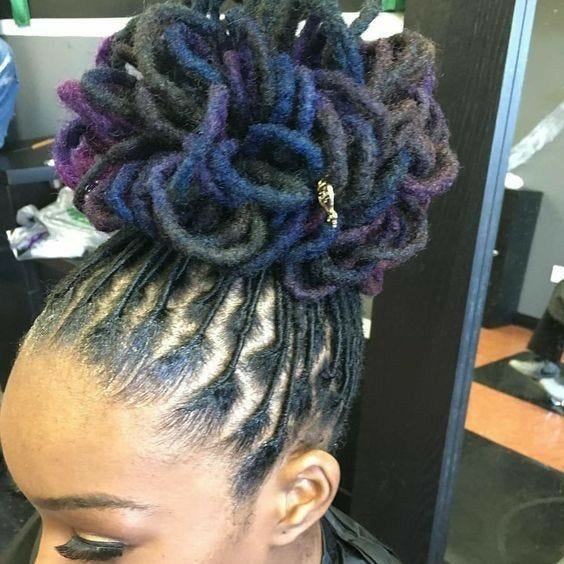 Beautiful Simple Short Dread Styles For Females By Black Kitty Family Medium