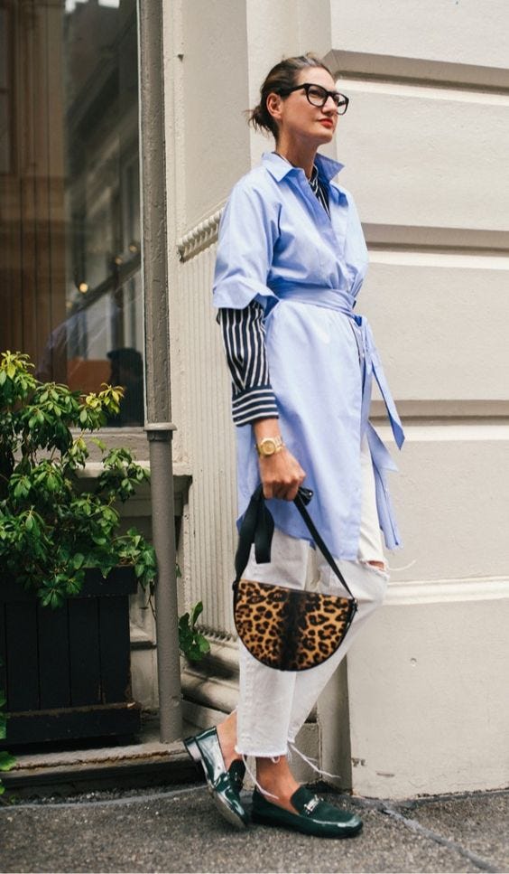 FASHION ICON: Jenna Lyons. I don't know 