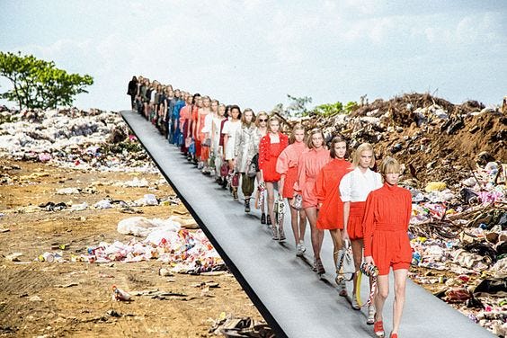 Clothing donation that don’t sell or recycle end up in landfills.
