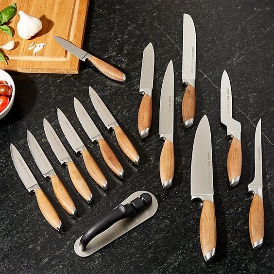 German kitchen knives and Japanese kitchen knives