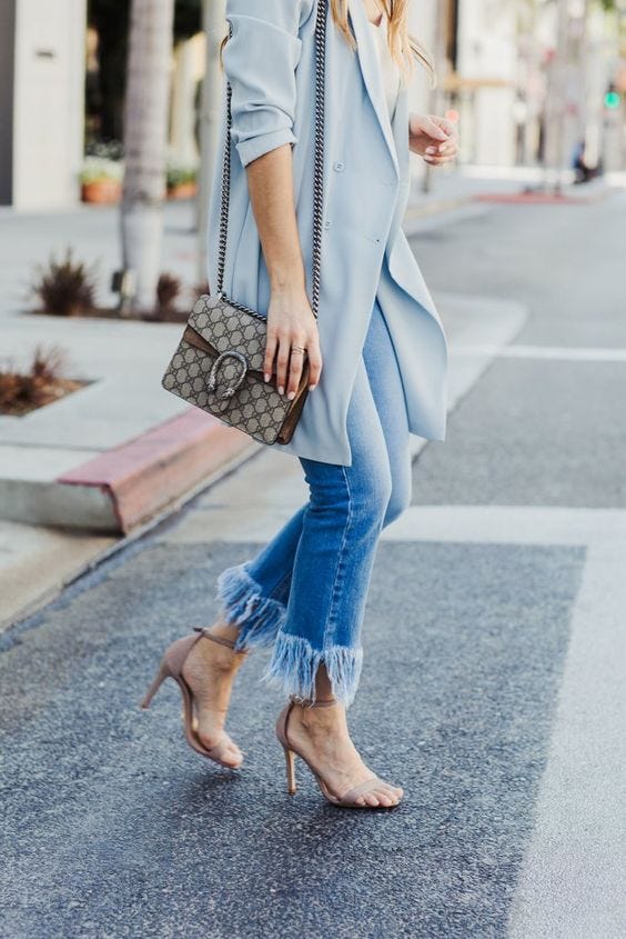 Update: Frayed Jeans. Classic jeans 