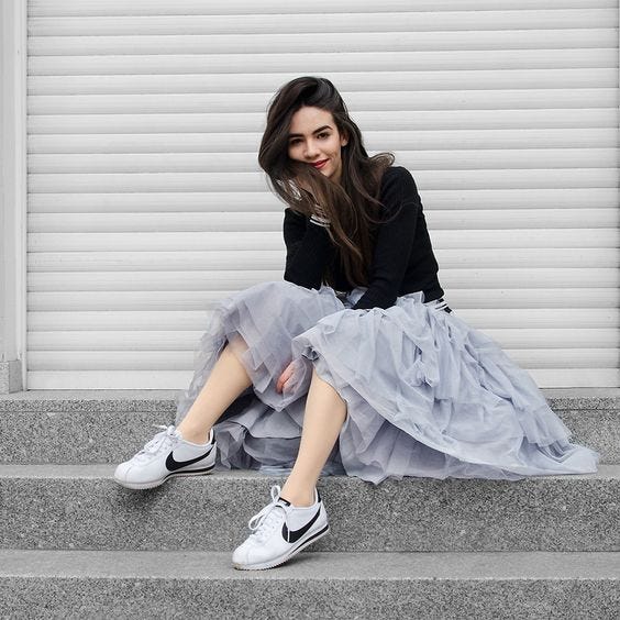 nike cortez dress outfit